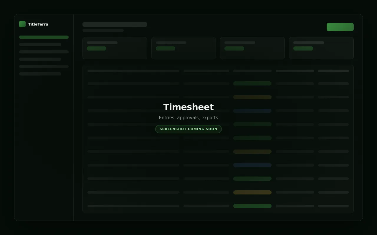 Time entry form
